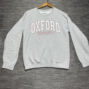 Oxford University Sweatshirt Men's Size S Gray Pullover Long Sleeve